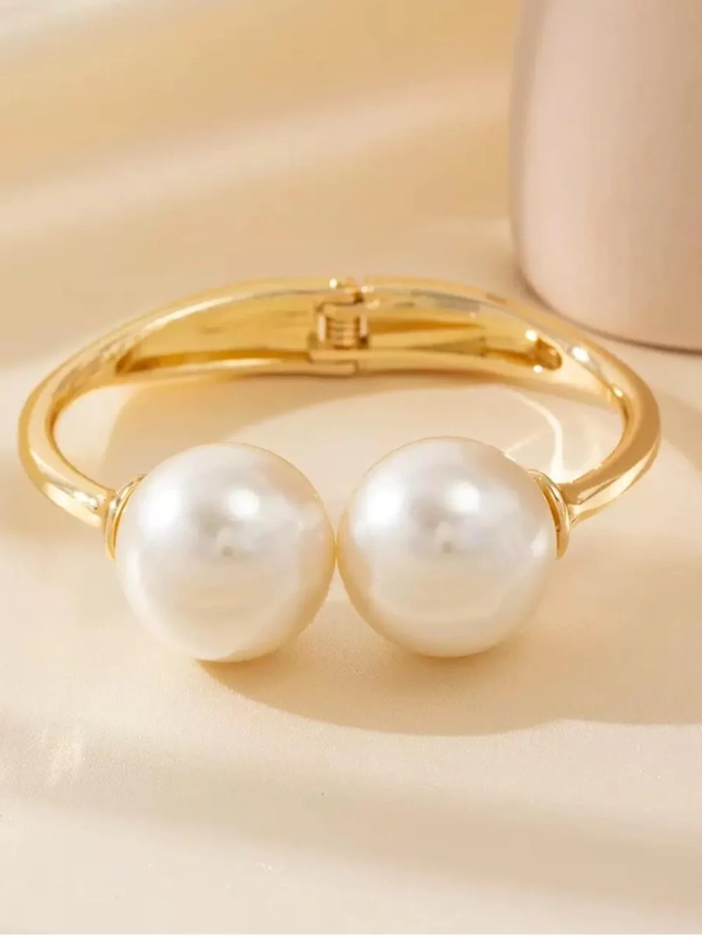 Lumiere Pearl Statement Cuff Bracelet